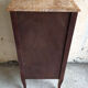 Chiffonnier Louis XV marqueterie et marbre