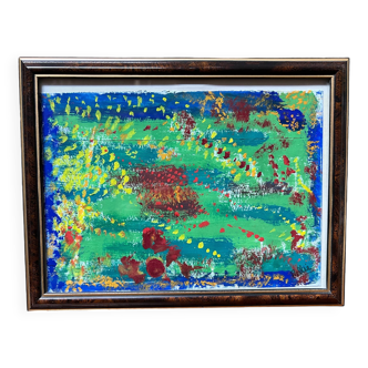 Framed painting