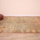 Peach Vintage Moroccan Rug 173 x 383 cm, Berber Wool Rug, Handmade Boho Rug