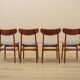 Set of four teak chairs, Danish design, 1970s, made in Denmark