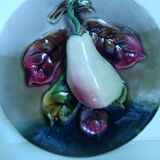 Plate in pear slip in relief late nineteenth early twentieth century