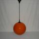 Suspension Boule orange des années 60 - 70