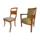 18th-century chair board and Biedermeier chair
