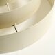 1960s Space Age heavy solid slatted metal pendant lamp
