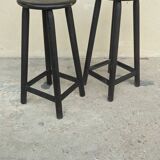 Solid wood stool