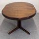 Baumann extendable dining room round table, France circa 1970.