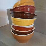 7 antique Émile Henry bowls