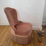 Old pink toad chair