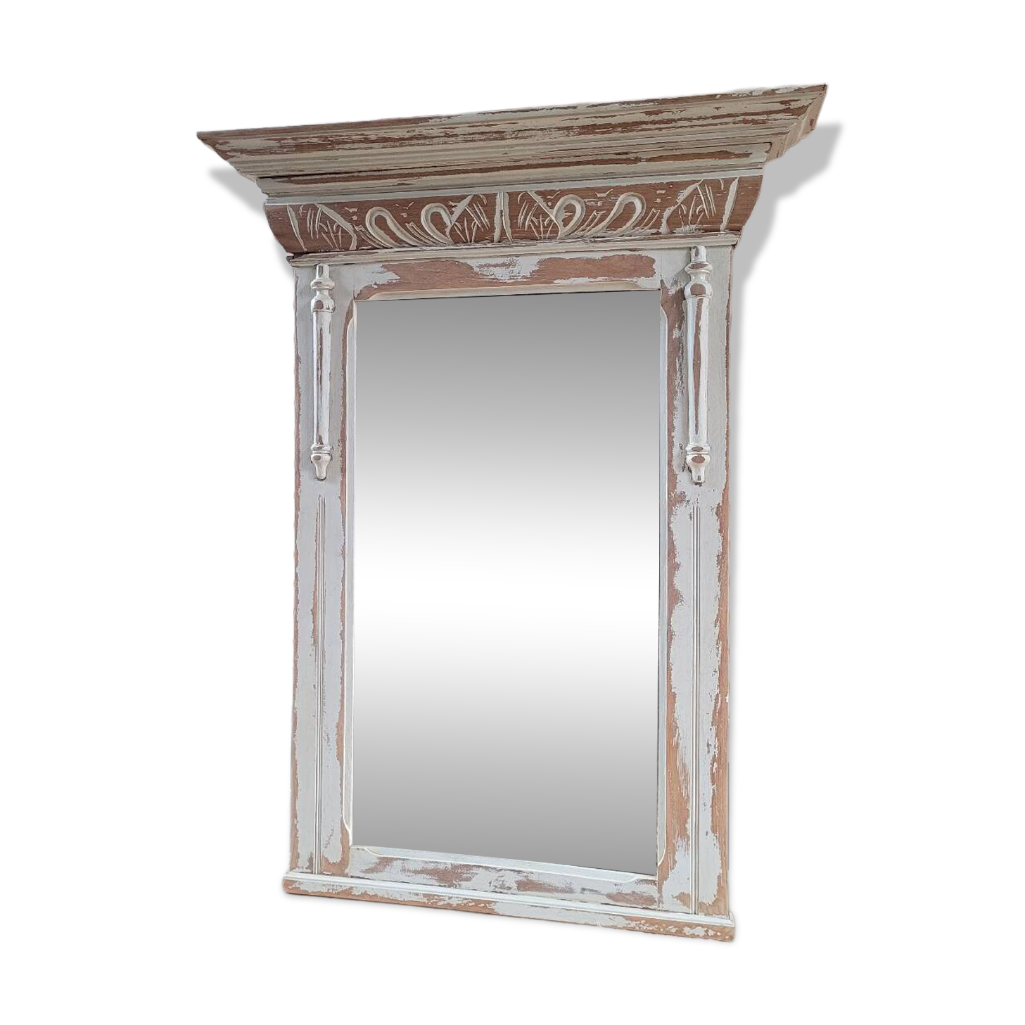 Antique wooden mirror