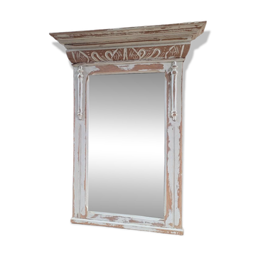 Antique wooden mirror