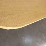 Contemporary oak dining table, seats 10