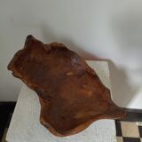 Brutalist monoxyl wood cutting 50s