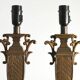 Chinoiserie Faux Rattan Amphora Table Lamps by Aneta, Sweden 1980's