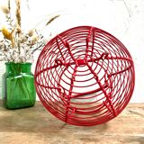 Red vintage egg basket