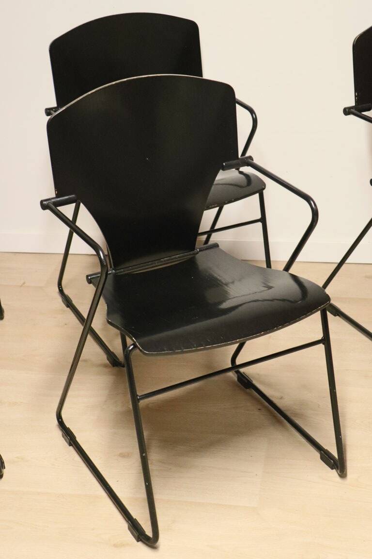 Série de 6 chaises EGOA 300 par Josep Mora - 1980