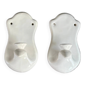 Pair of porcelain wall lights - Ref 1386