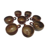 Set de 8 tasses à café en grès