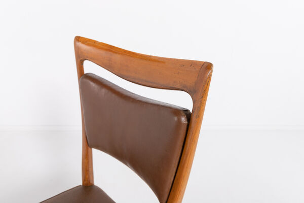 Set of 2 Italian chairs by Vittorio Dassi 1950