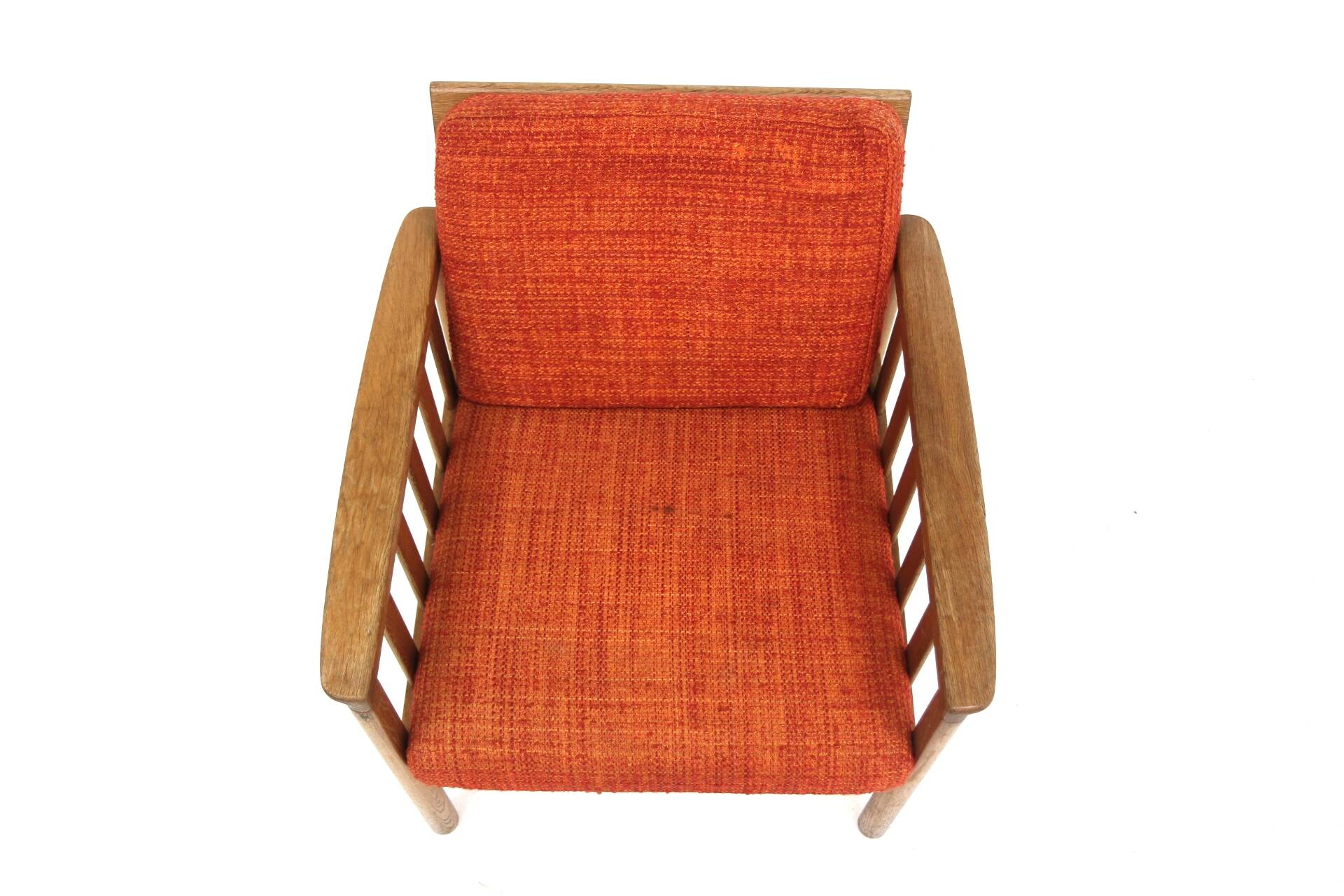 Scandinavian oak armchair, Gunnar Myrstrand and Sven Engström, Sweden, 1960