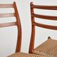 Set of 6 model 78 chairs in teak by Niels O. Møller, Denmark, 1960s.