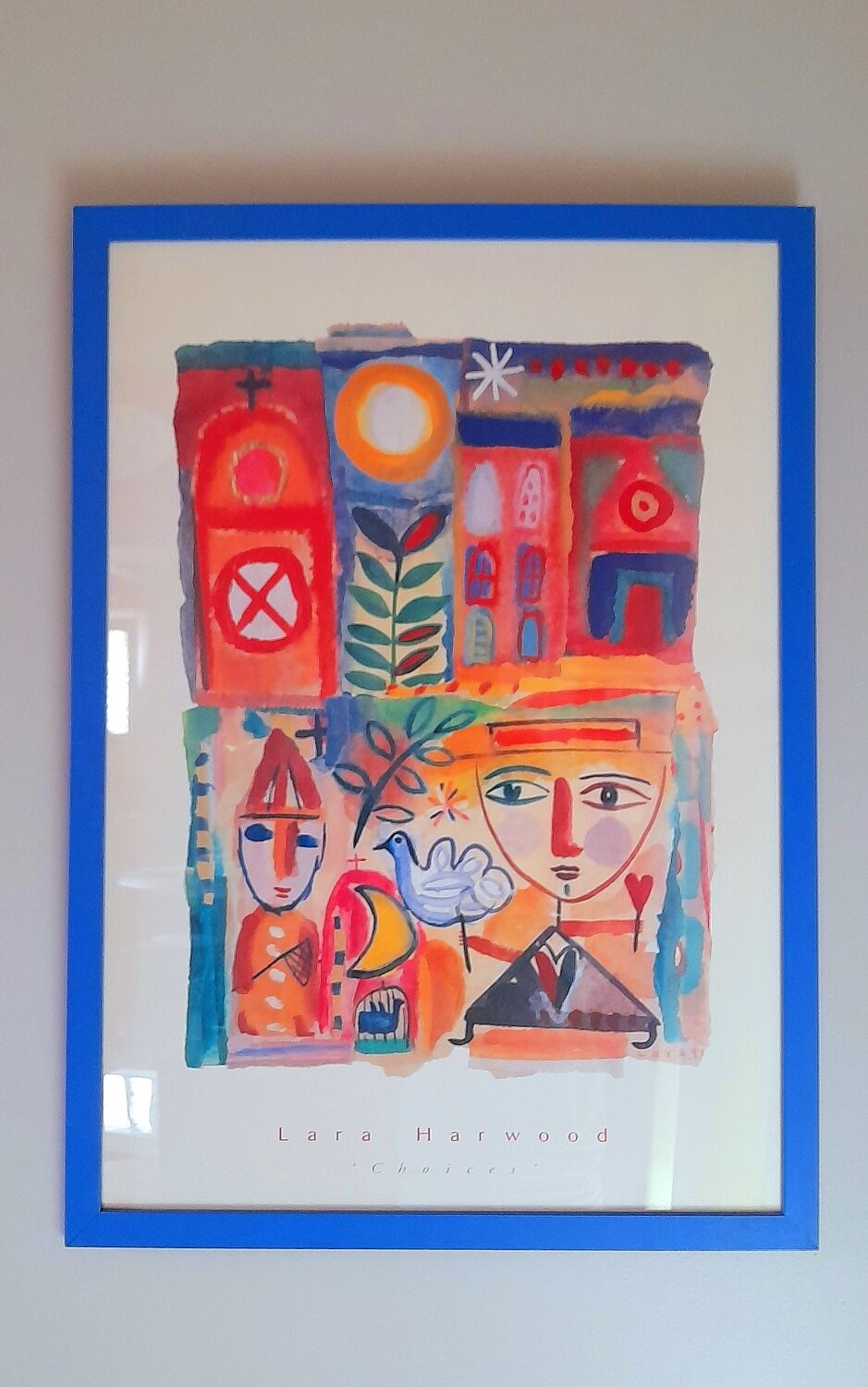 Lara Harwood Choices framed poster