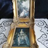 Duo old gilded frames