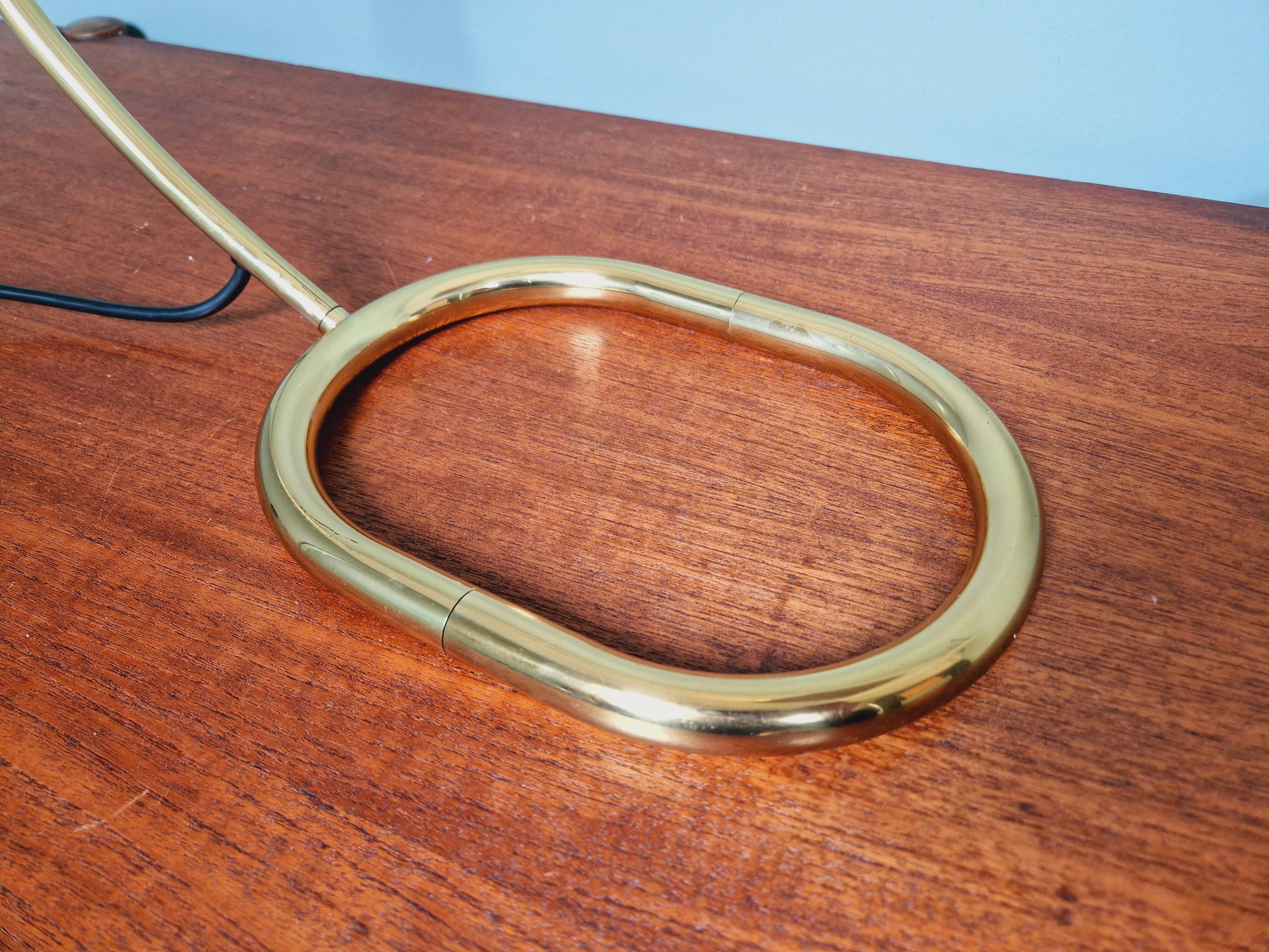 Grande lampe de bureau en laiton, Cosack Leuchten, années 70