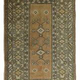 Turkish Anatolian Handmade Vintage Area Rug 185 cm x 110 cm