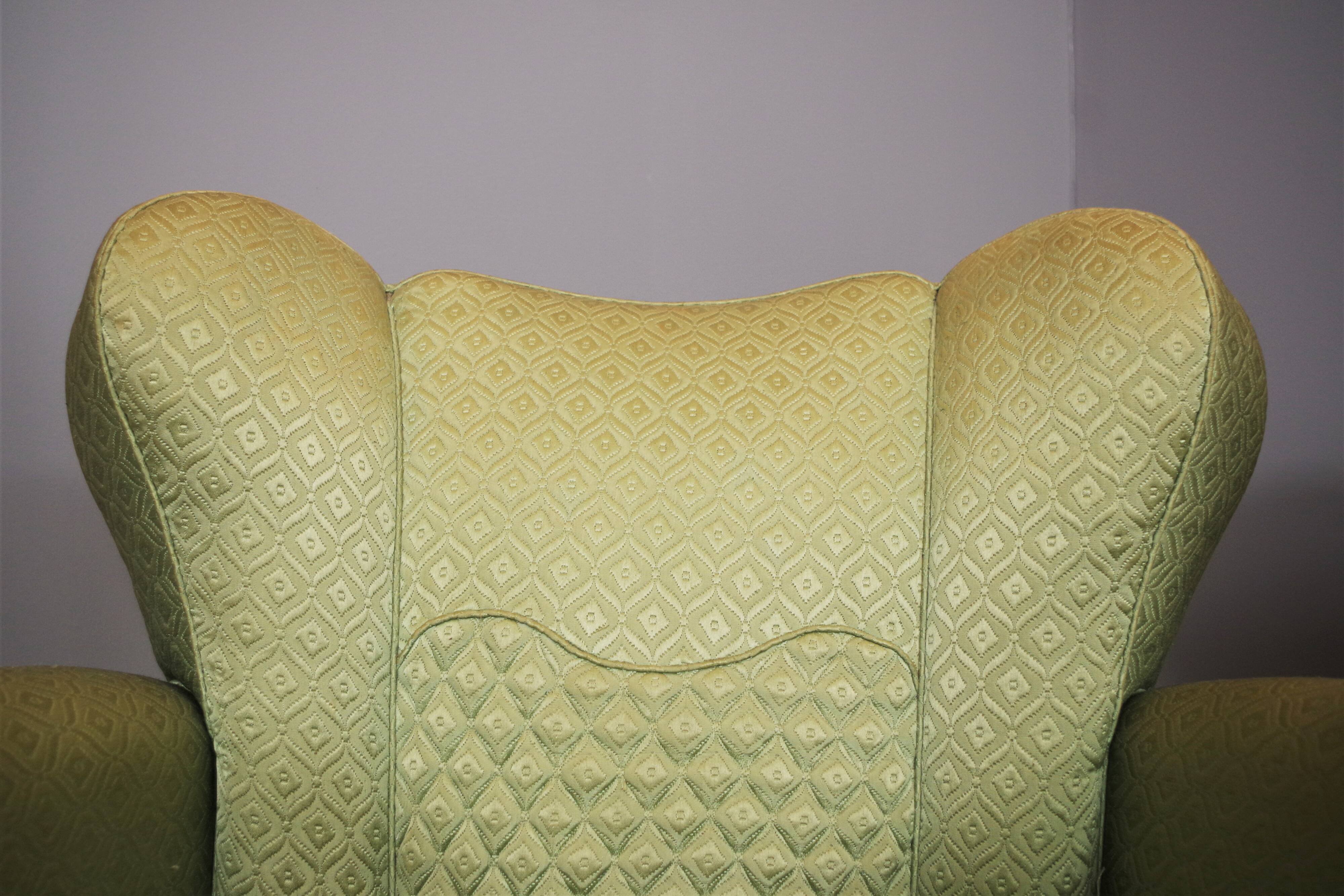 Fan-shaped armchairs set of 2