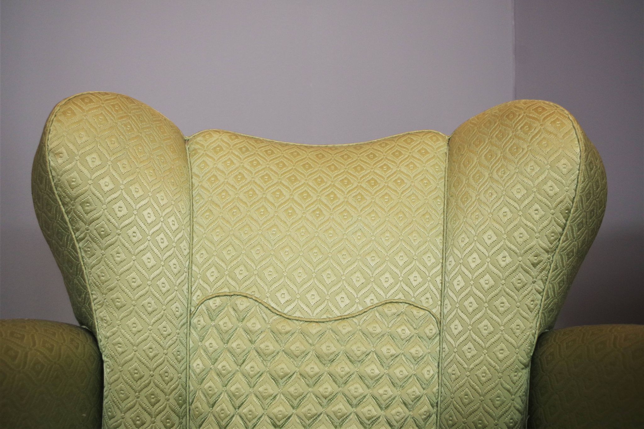 Fan-shaped armchairs set of 2