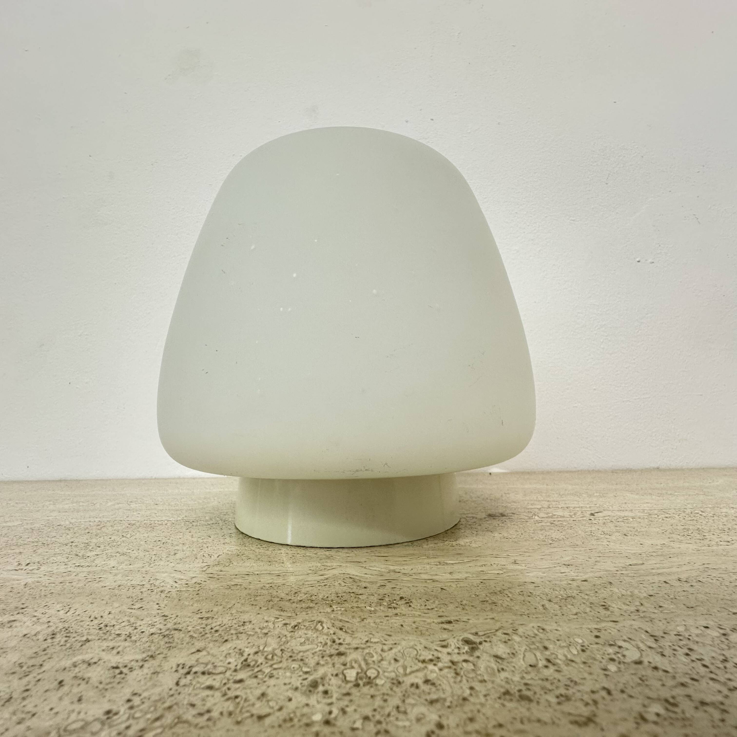 Opaline glass art deco bauhaus ceiling lamp , 1930s the Netherlands