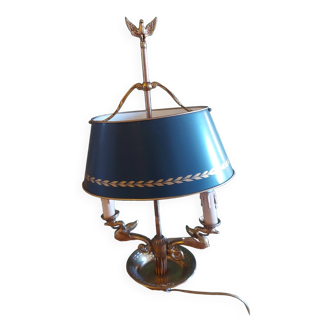 BOUILLOTTE LAMP IN BRONZE, SIGN DECOR