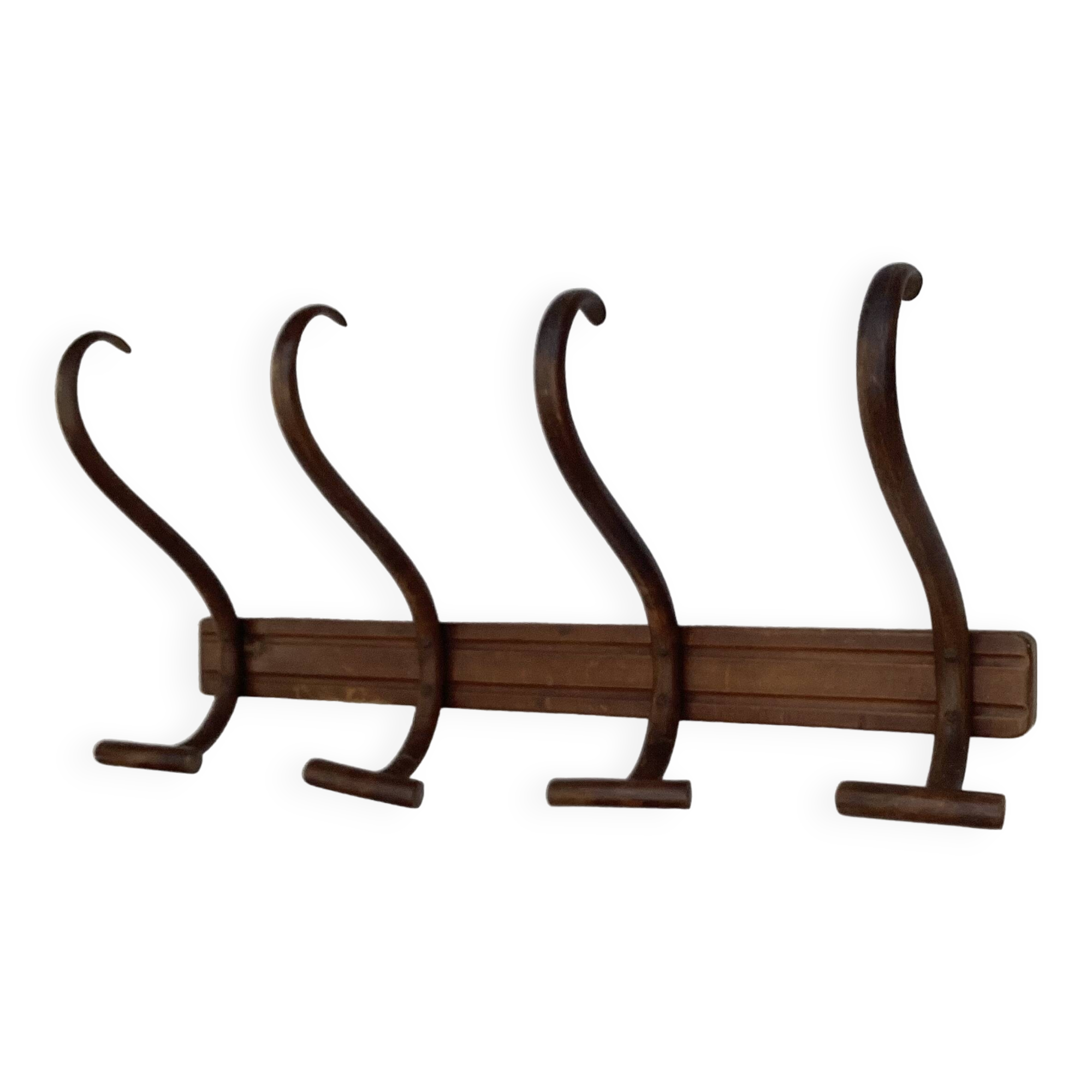 Coat rack signed Thonet with four hooks dimensions: height -32cm - width - 69cm-