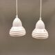 Two small ceramic hanging lights from Danish Søholm, estimated 1980s.