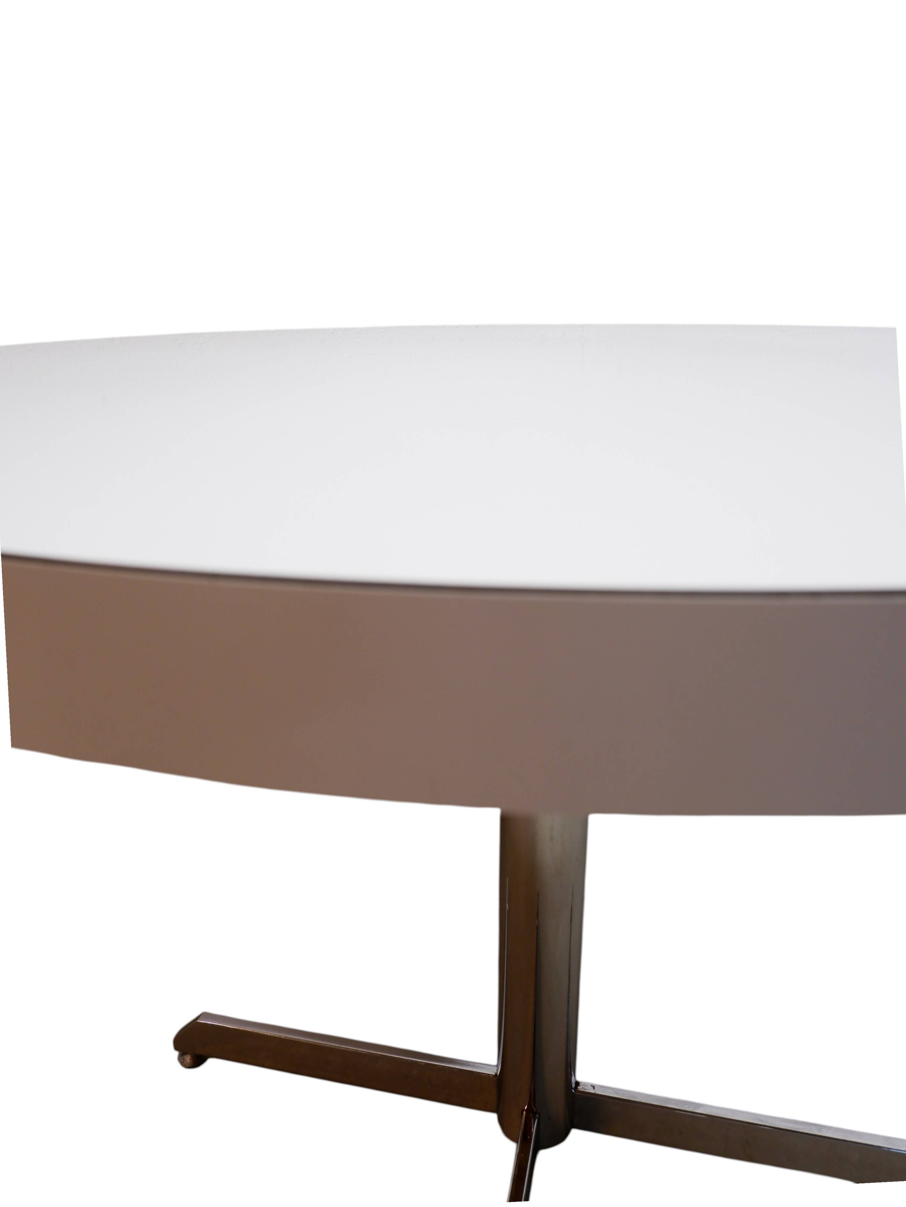 Vintage round dining table, 1980s