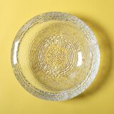 Vintage Clear Glass Henninger Meister Spezial Bier Round Ashtray / Germany