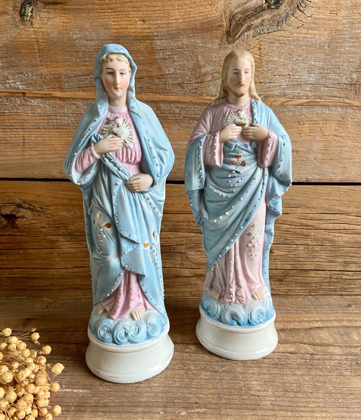 Religious statuettes early 20th century