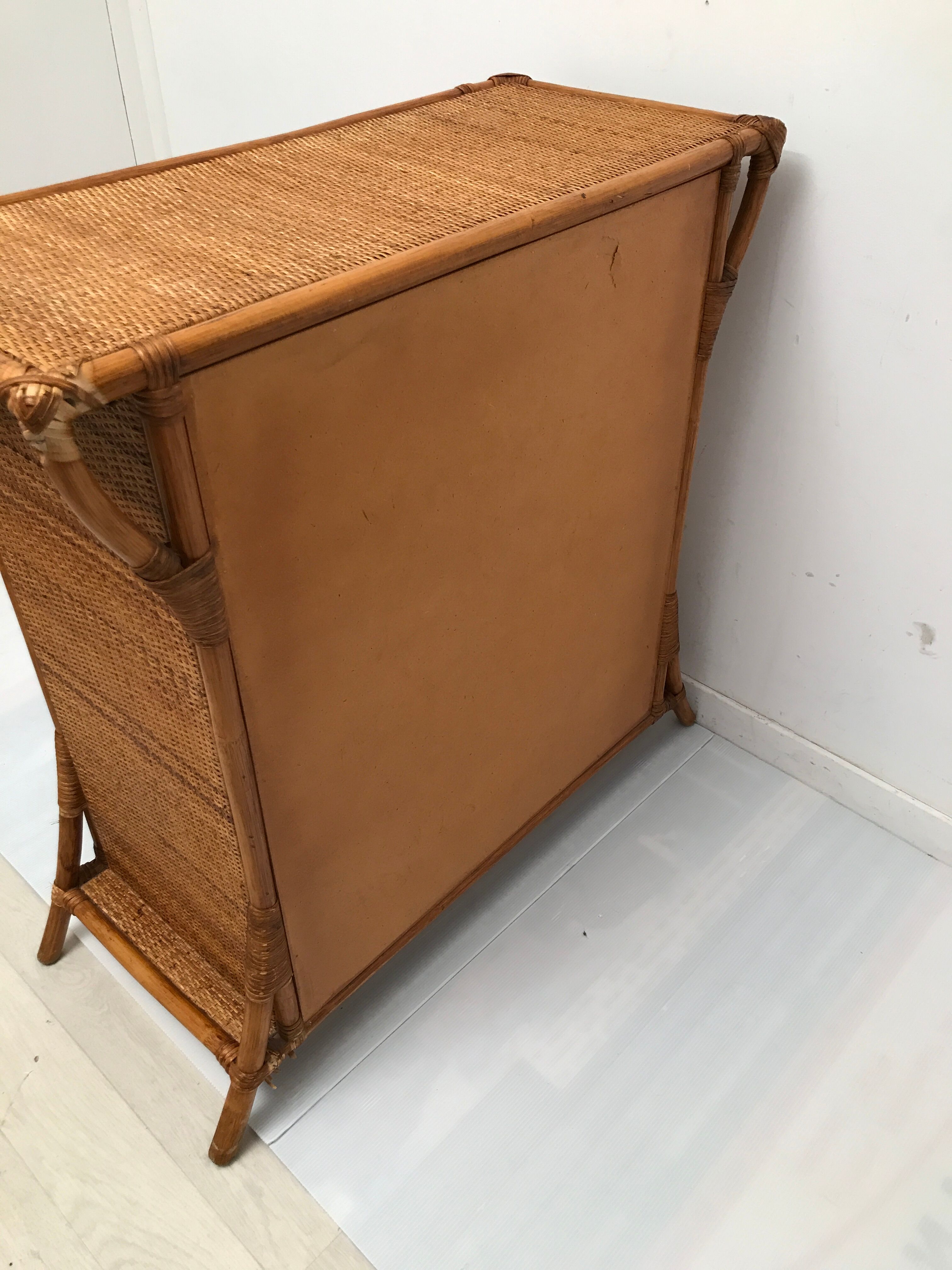Rattan dresser 1960s