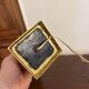 Antique Column Candle Holder Lamp Golden Brass Empire Directoire Neo-Classical