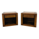 Paire de chevets orme Maison Regain vintage