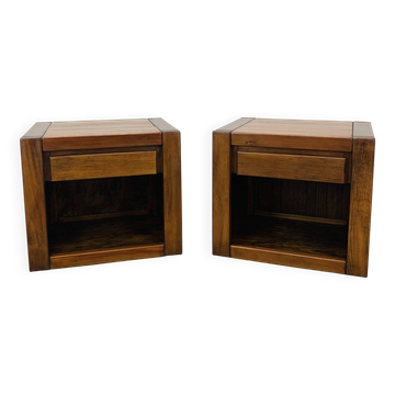Paire de chevets orme Maison Regain vintage
