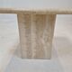 Italian coffee table in travertine, 1980s