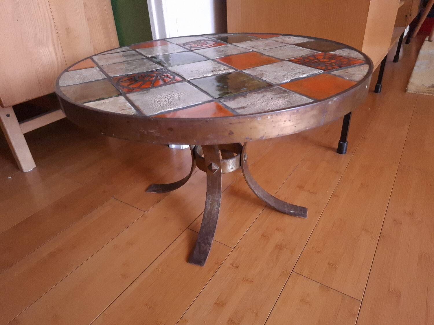 70s ceramic coffee table Vallauris