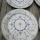 Set of 6 flat plates Copenhagen Royal Boch