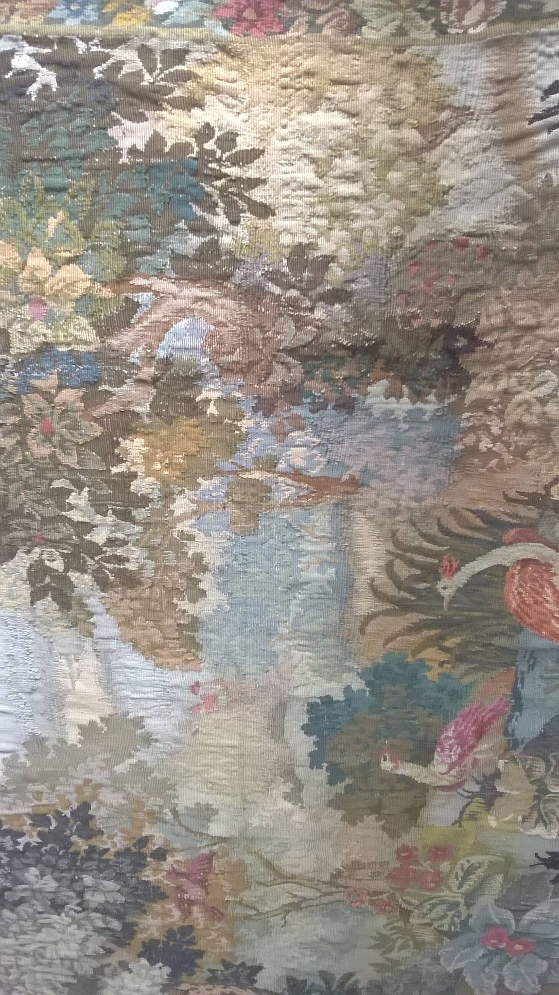 Tapisserie de laine "Verdure Flamande" de la manufacture Robert Four