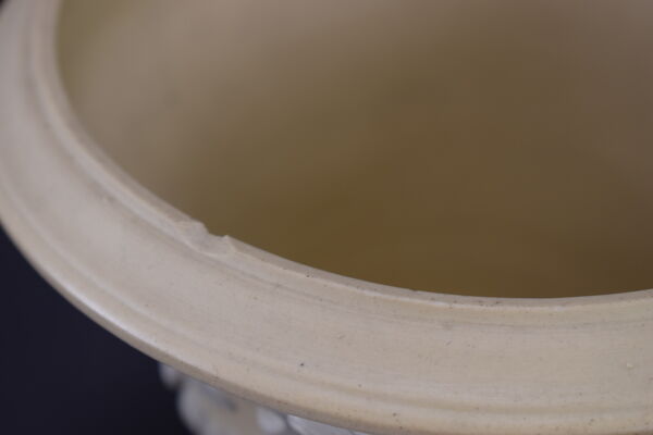 Paire de cache pot en grès de sarreguemines