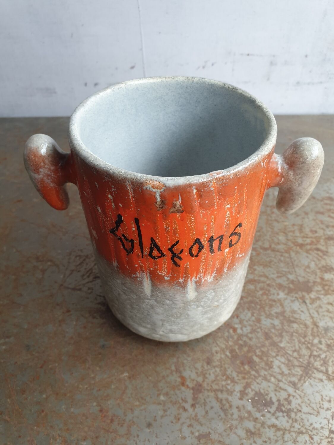 Vintage Vallauris ice bucket 1960s