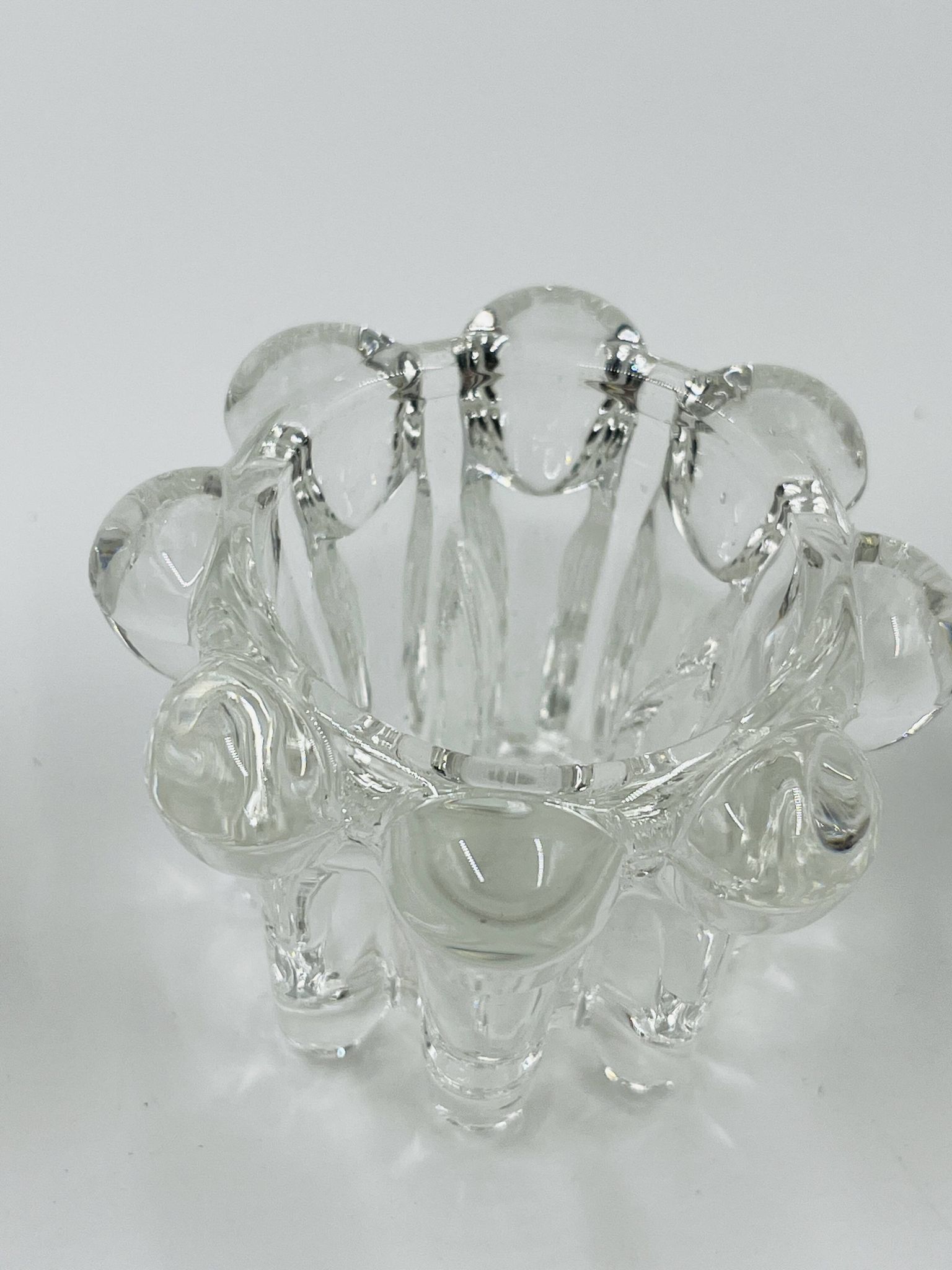 Set of 6 vintage flower candle holders by VMC Reims - 1960s