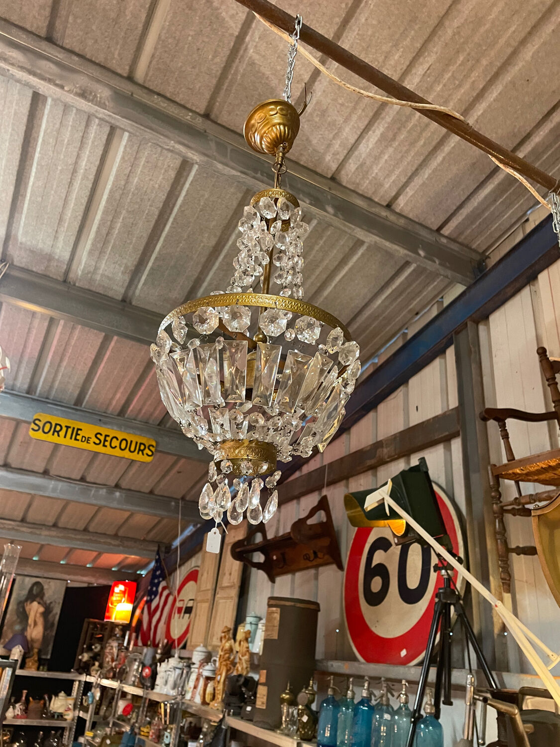 Chandelier with tassels