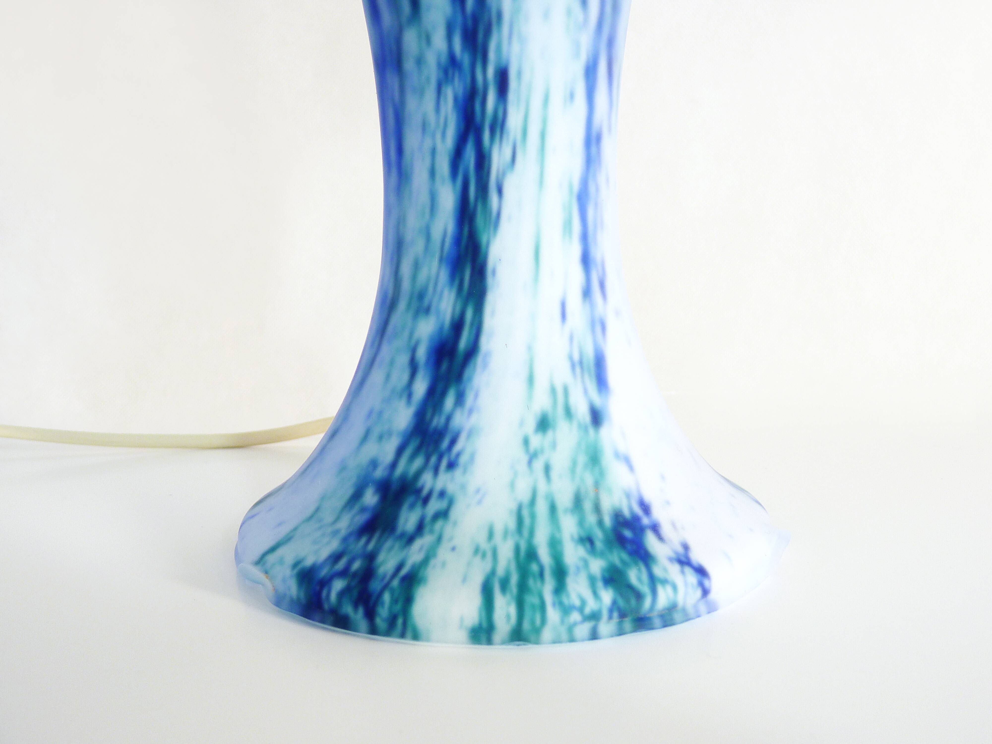 Glass paste mushroom lamp, swivel head, years 60